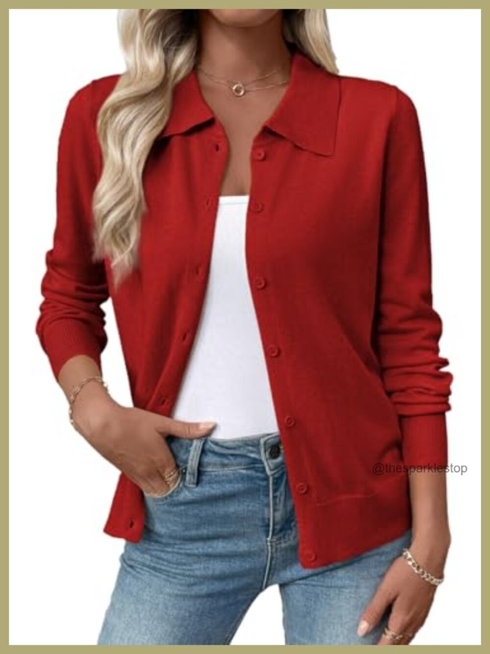 Wool Blend Button Down Cardigan Lightweight Fall Layering Sweater